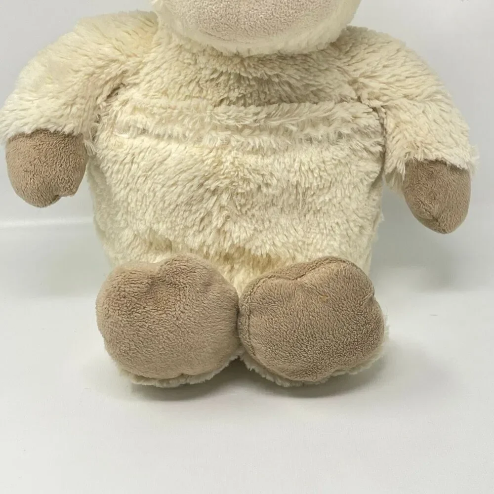 Intelex Warm & Cosy Lamb Plush Cream & Tan Microwaveable Lavender Scent Weighted